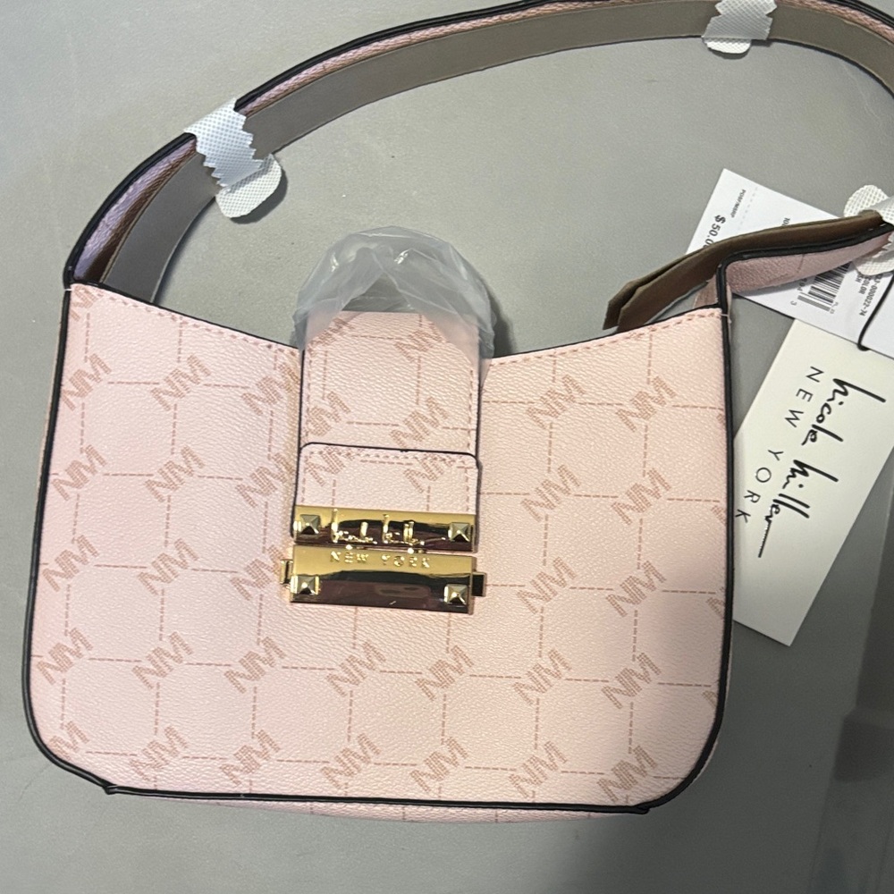 Nicole Miller Pink Shoulder Bag